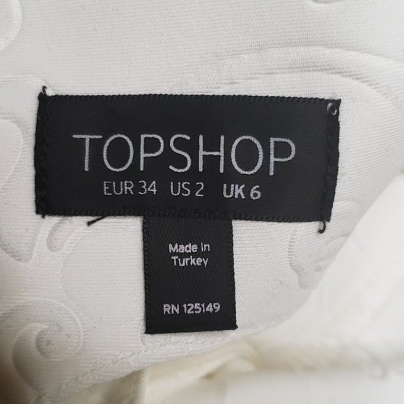 White Flared Waist Dress for Girls - Picture 3 of 15